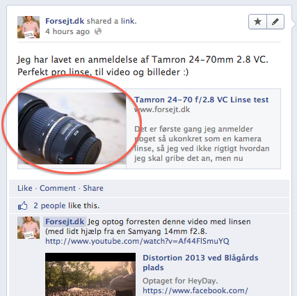 Facebook Thumbnail fra Prestashop